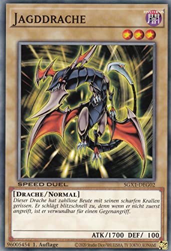 SGX1-DEG02 - Jagddrache - Common - 1. Auflage - Deutsch - Speed Duel GX: Duel Academy Box - mit LMS Trading Fieldcenter-Karte Yugioh SGX1-DEG02 - Jagddrache - Common - 1. Auflage - Deutsch - Speed Duel GX: Duel Academy Box - mit LMS Trading Fieldcenter-Karte Yugioh von LMS Trading
