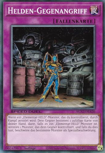 SGX2-DEA20 - Helden-Gegenangriff - Common - 1. Auflage - DEUTSCH - Speed Duel GX: Midterm Paradox - mit LMS Trading Fieldcenter-Karte Yugioh SGX2-DEA20 - Helden-Gegenangriff - Common - 1. Auflage - DEUTSCH - Speed Duel GX: Midterm Paradox - mit LMS Trading Fieldcenter-Karte Yugioh von LMS Trading