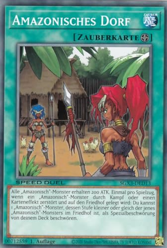 SGX3-DED13 - Amazonisches Dorf - Common - 1. Auflage - Deutsch - Speed Duel GX: Duelists of Shadows - mit LMS Trading Fieldcenter-Karte Yugioh SGX3-DED13 - Amazonisches Dorf - Common - 1. Auflage - Deutsch - Speed Duel GX: Duelists of Shadows - mit LMS Trading Fieldcenter-Karte Yugioh von LMS Trading