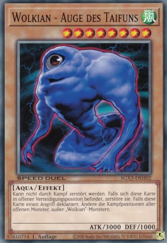 SGX3-DEH02 - Wolkian - Auge des Taifuns - Common - 1. Auflage - Deutsch - Speed Duel GX: Duelists of Shadows - mit LMS Trading Fieldcenter-Karte Yugioh von LMS Trading