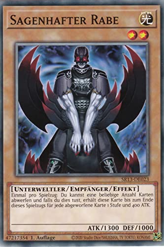 SR13-DE023 - Sagenhafter Rabe - Common - 1. Auflage - Deutsch - Structure Deck: Dark World - mit LMS Trading Fieldcenter-Karte Yugioh SR13-DE023 - Sagenhafter Rabe - Common - 1. Auflage - Deutsch - Structure Deck: Dark World - mit LMS Trading Fieldcenter-Karte Yugioh von LMS Trading