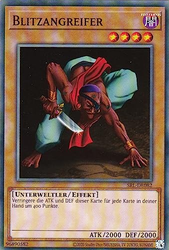 SRL-DE082 - Blitzangreifer - Common - Reprint - Deutsch - Spell Ruler (25th Anniversary Edition) - mit LMS Trading Fieldcenter-Karte Yugioh von LMS Trading