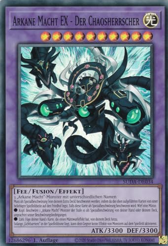 SUDA-DE034 - Arkane Macht EX - der Chaosherrscher - Super Rare - Deutsch - 1. Auflage - Supreme Darkness - mit LMS Trading Fieldcenter-Karte Yugioh SUDA-DE034 - Arkane Macht EX - der Chaosherrscher - Super Rare - Deutsch - 1. Auflage - Supreme Darkness - mit LMS Trading Fieldcenter-Karte Yugioh von LMS Trading
