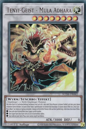 SUDA-DE042 - Tenyi Geist - Mula Adhara - Ultra Rare - Deutsch - 1. Auflage - Supreme Darkness - mit LMS Trading Fieldcenter-Karte Yugioh von LMS Trading