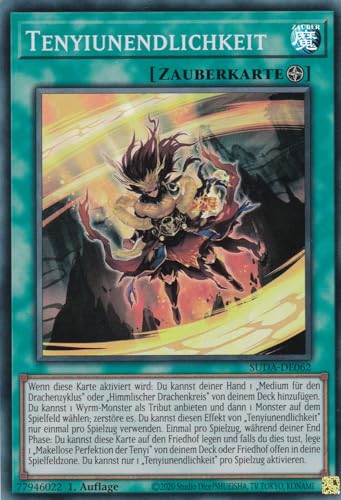 SUDA-DE062 - Tenyiunendlichkeit - Super Rare - Deutsch - 1. Auflage - Supreme Darkness - mit LMS Trading Fieldcenter-Karte Yugioh von LMS Trading
