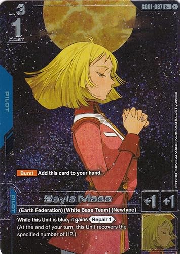 Sayla Mass (Alt. Art) - GD01-087 - Rare - Newtype Rising - Gundam TCG - Einzelkarte - Offiziell - Anime - mit LMS-Trading Karte von LMS Trading