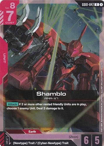 Shamblo AMA-X7 - GD01-047 - Rare - Newtype Rising - Gundam TCG - Einzelkarte - Offiziell - Anime - mit LMS-Trading Karte von LMS Trading