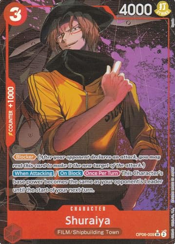 Shuraiya (OP06-009) (V.2) - Alternatives Artwork - Super Rare - Wings of The Captain - One Piece Card Game - Einzelkarte - mit LMS Trading Grußkarte von LMS Trading