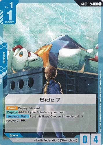 Side 7 - GD01-124 - Common - Newtype Rising - Gundam TCG - Einzelkarte - Offiziell - Anime - mit LMS-Trading Karte Side 7 - GD01-124 - Common - Newtype Rising - Gundam TCG - Einzelkarte - Offiziell - Anime - mit LMS-Trading Karte von LMS Trading