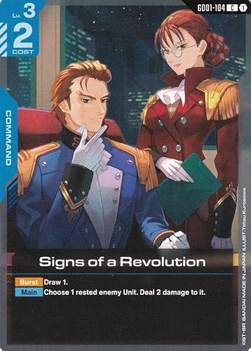 Signs of a Revolution - GD01-104 - Common - Newtype Rising - Gundam TCG - Einzelkarte - Offiziell - Anime - mit LMS-Trading Karte Signs of a Revolution - GD01-104 - Common - Newtype Rising - Gundam TCG - Einzelkarte - Offiziell - Anime - mit LMS-Trading Karte von LMS Trading