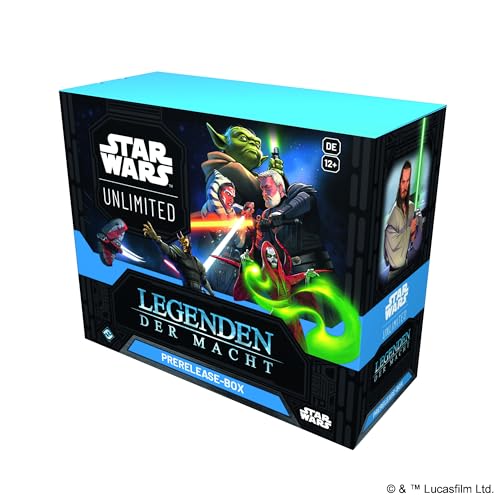 Star Wars Unlimited - Legenden der Macht - Pre Release Box - (Inklusive 6 Booster Packs) - Deutsch + LMS Trading Grußkarte von LMS Trading