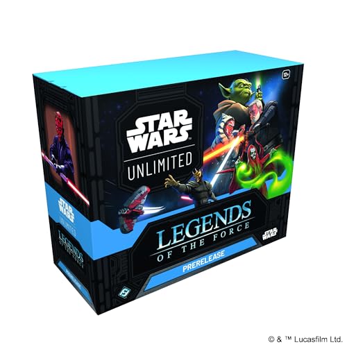 Star Wars Unlimited - Legends of The Force - Pre Release Box - (Inklusive 6 Booster Packs) - Deutsch + LMS Trading Grußkarte von LMS Trading