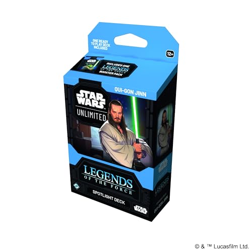 Star Wars Unlimited - Legends of The Force - Starter Deck - Qui-Gon Jinn - Englisch - direkt spielbereit! + LMS Trading Grußkarte Star Wars Unlimited - Legends of The Force - Starter Deck - Qui-Gon Jinn - Englisch - direkt spielbereit! + LMS Trading Grußkarte von LMS Trading