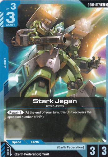 Stark Jegan - GD01-017 - Common - Newtype Rising - Gundam TCG - Einzelkarte - Offiziell - Anime - mit LMS-Trading Karte Stark Jegan - GD01-017 - Common - Newtype Rising - Gundam TCG - Einzelkarte - Offiziell - Anime - mit LMS-Trading Karte von LMS Trading