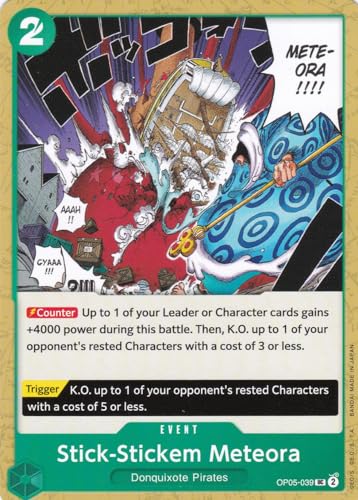 Stick-Stickem Meteora (OP05-039) - Uncommon - Awakening of The New - One Piece Card Game - Einzelkarte - mit LMS Trading Grußkarte von LMS Trading