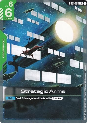 Strategic Armes - GD01-108 - Uncommon - Newtype Rising - Gundam TCG - Einzelkarte - Offiziell - Anime - mit LMS-Trading Karte Strategic Armes - GD01-108 - Uncommon - Newtype Rising - Gundam TCG - Einzelkarte - Offiziell - Anime - mit LMS-Trading Karte von LMS Trading
