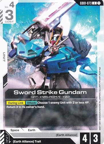 Sword Strike Gundam GAT-X105+AQM/E-X02 - GD01-073 - Uncommon - Newtype Rising - Gundam TCG - Einzelkarte - Offiziell - Anime - mit LMS-Trading Karte Sword Strike Gundam GAT-X105+AQM/E-X02 - GD01-073 - Uncommon - Newtype Rising - Gundam TCG - Einzelkarte - Offiziell - Anime - mit LMS-Trading Karte von LMS Trading