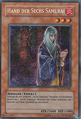 TDGS-DE085 - Hand der Sechs Samurai - Secret Rare - Deutsch - The Duelist Genesis - mit LMS Trading Fieldcenter-Karte Yugioh TDGS-DE085 - Hand der Sechs Samurai - Secret Rare - Deutsch - The Duelist Genesis - mit LMS Trading Fieldcenter-Karte Yugioh von LMS Trading