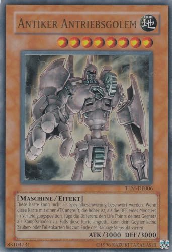 TLM-DE006 - Antiker Antriebsgolem - Ultra Rare - Deutsch - The Lost Millennium - mit LMS Trading Fieldcenter-Karte Yugioh TLM-DE006 - Antiker Antriebsgolem - Ultra Rare - Deutsch - The Lost Millennium - mit LMS Trading Fieldcenter-Karte Yugioh von LMS Trading