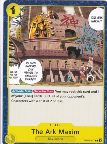 The Ark Maxim (OP06-117) - Common - Wings of The Captain - One Piece Card Game - Einzelkarte - mit LMS Trading Grußkarte von LMS Trading