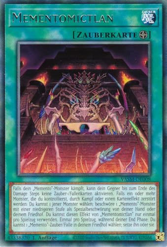 VASM-DE008 - Mementomictlan - Rare - 1. Auflage - Deutsch - Einzelkarte aus: Valiant Smashers - mit LMS Trading Fieldcenter - Yu-Gi-Oh von LMS Trading