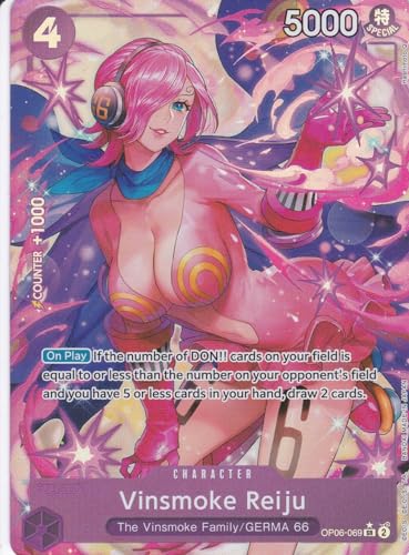 Vinsmoke Reiju (OP06-069) (V.2) - Alternatives Artwork - Super Rare - Wings of The Captain - One Piece Card Game - Einzelkarte - mit LMS Trading Grußkarte von LMS Trading