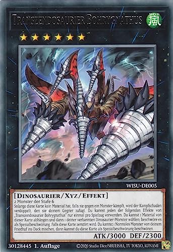 WISU-DE005 - Transzendosaurier Bohrygnathus - Rare - 1. Auflage - Deutsch - Wild Survivors - mit LMS Trading Fieldcenter-Karte Yugioh von LMS Trading