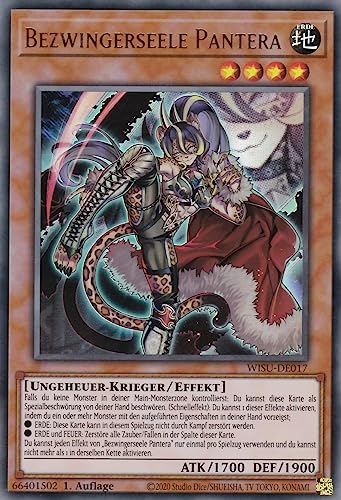 WISU-DE017 - Bezwingerseele Pantera - Ultra Rare - 1. Auflage - Deutsch - Wild Survivors - mit LMS Trading Fieldcenter-Karte Yugioh von LMS Trading