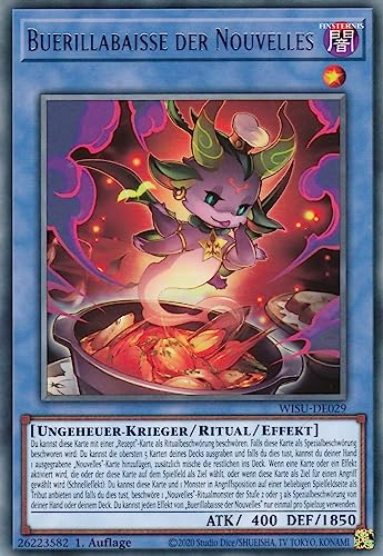 WISU-DE029 - Buerillabaisse der Nouvelles - Rare - 1. Auflage - Deutsch - Wild Survivors - mit LMS Trading Fieldcenter-Karte Yugioh WISU-DE029 - Buerillabaisse der Nouvelles - Rare - 1. Auflage - Deutsch - Wild Survivors - mit LMS Trading Fieldcenter-Karte Yugioh von LMS Trading