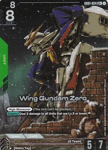 Wing Gundam Zero XXXG-00W0 (Alt. Art) - GD01-024 - Legend Rare - Newtype Rising - Gundam TCG - Einzelkarte - Offiziell - Anime - mit LMS-Trading Karte von LMS Trading