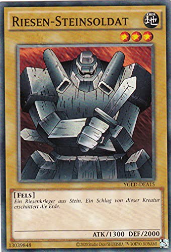 YGLD-DEA15 - Riesen-Steinsoldat - Common - Reprint - Deutsch - Yugi's Legendary Decks - mit LMS Trading Fieldcenter-Karte Yugioh von LMS Trading