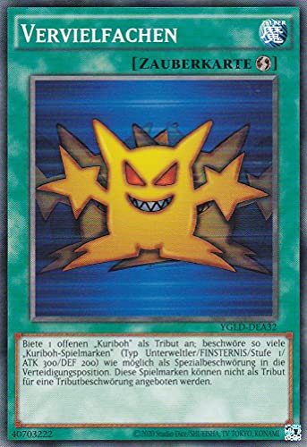 YGLD-DEA32 - Vervielfachen - Common - Reprint - Deutsch - Yugi's Legendary Decks - mit LMS Trading Fieldcenter-Karte Yugioh von LMS Trading
