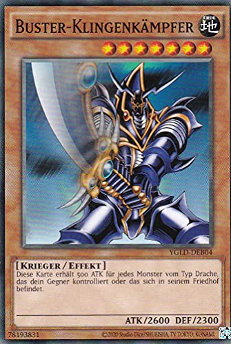 YGLD-DEB04 - Buster-Klingenkämpfer - Common - Reprint - Deutsch - Yugi's Legendary Decks - mit LMS Trading Fieldcenter-Karte Yugioh YGLD-DEB04 - Buster-Klingenkämpfer - Common - Reprint - Deutsch - Yugi's Legendary Decks - mit LMS Trading Fieldcenter-Karte Yugioh von LMS Trading