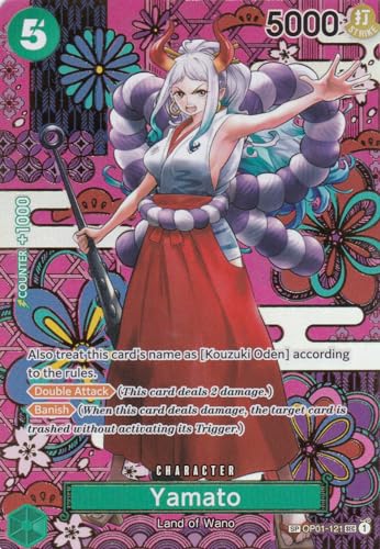 Yamato (OP01-121) - Special Rare - Awakening of The New - One Piece Card Game - Einzelkarte - mit LMS Trading Grußkarte von LMS Trading