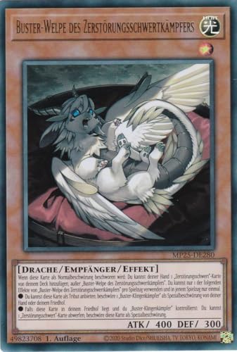 Yu-Gi-Oh! - Buster-Welpe des Zerstörungsschwertkämpfers – MP25-DE280 – Ultra Rare – 1. Auflage – Deutsch – 2025 Mega-Pack Tin - mit LMS Trading Fieldcenter-Karte Yu-Gi-Oh! - Buster-Welpe des Zerstörungsschwertkämpfers – MP25-DE280 – Ultra Rare – 1. Auflage – Deutsch – 2025 Mega-Pack Tin - mit LMS Trading Fieldcenter-Karte von LMS Trading