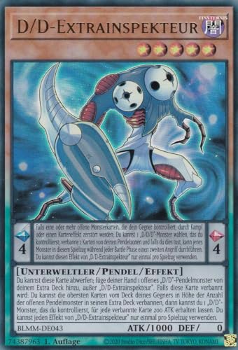 Yu-Gi-Oh! – D/D Extrainspekteur – Ultra Rare – BLMM-DE043 – 1. Auflage – Deutsch – Battles of Legend: Monster Mayhem - mit LMS Trading Fieldcenter-Karte Yugioh von LMS Trading