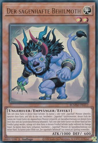 Yu-Gi-Oh! – Der Sagenhafte Behilmoth – Ultra Rare – BLMM-DE012 – 1. Auflage – Deutsch – Battles of Legend: Monster Mayhem - mit LMS Trading Fieldcenter-Karte Yugioh Yu-Gi-Oh! – Der Sagenhafte Behilmoth – Ultra Rare – BLMM-DE012 – 1. Auflage – Deutsch – Battles of Legend: Monster Mayhem - mit LMS Trading Fieldcenter-Karte Yugioh von LMS Trading