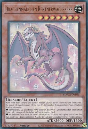 Yu-Gi-Oh! – Drachenmädchen Rentnerwachskeks – Ultra Rare – BLMM-DE055 – 1. Auflage – Deutsch – Battles of Legend: Monster Mayhem - mit LMS Trading Fieldcenter-Karte Yugioh von LMS Trading