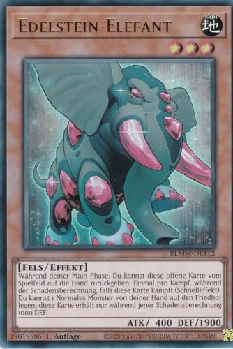 Yu-Gi-Oh! – Edelstein-Elefant – Ultra Rare – BLMM-DE112 – 1. Auflage – Deutsch – Battles of Legend: Monster Mayhem - mit LMS Trading Fieldcenter-Karte Yugioh Yu-Gi-Oh! – Edelstein-Elefant – Ultra Rare – BLMM-DE112 – 1. Auflage – Deutsch – Battles of Legend: Monster Mayhem - mit LMS Trading Fieldcenter-Karte Yugioh von LMS Trading