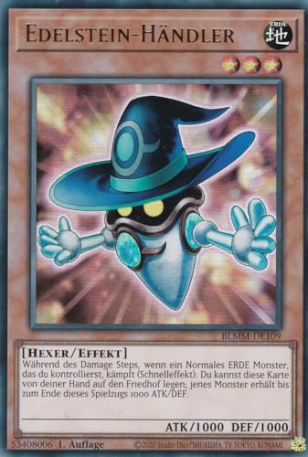 Yu-Gi-Oh! – Edelstein-Händler – Ultra Rare – BLMM-DE109 – 1. Auflage – Deutsch – Battles of Legend: Monster Mayhem - mit LMS Trading Fieldcenter-Karte Yugioh Yu-Gi-Oh! – Edelstein-Händler – Ultra Rare – BLMM-DE109 – 1. Auflage – Deutsch – Battles of Legend: Monster Mayhem - mit LMS Trading Fieldcenter-Karte Yugioh von LMS Trading