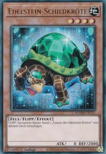 Yu-Gi-Oh! – Edelstein-Schildkröte – Ultra Rare – BLMM-DE111 – 1. Auflage – Deutsch – Battles of Legend: Monster Mayhem - mit LMS Trading Fieldcenter-Karte Yugioh von LMS Trading