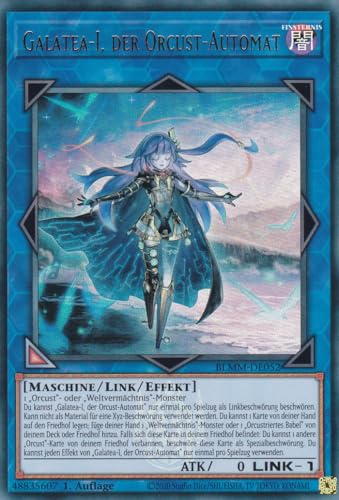 Yu-Gi-Oh! – Galatea - I der Orcust Automat – Ultra Rare – BLMM-DE052 – 1. Auflage – Deutsch – Battles of Legend: Monster Mayhem - mit LMS Trading Fieldcenter-Karte Yugioh von LMS Trading