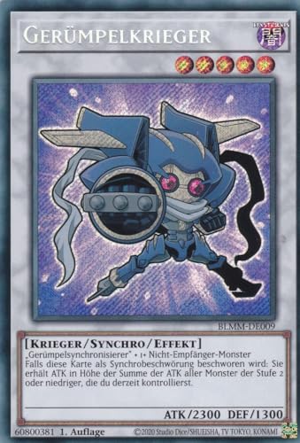 Yu-Gi-Oh! – Gerümpelkrieger – Secret Rare – BLMM-DE009 – 1. Auflage – Deutsch – Battles of Legend: Monster Mayhem - mit LMS Trading Fieldcenter-Karte Yugioh Yu-Gi-Oh! – Gerümpelkrieger – Secret Rare – BLMM-DE009 – 1. Auflage – Deutsch – Battles of Legend: Monster Mayhem - mit LMS Trading Fieldcenter-Karte Yugioh von LMS Trading