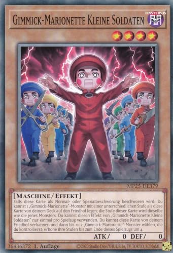 Yu-Gi-Oh! - Gimmick-Marionette Kleine Soldaten – MP25-DE379 – Common – 1. Auflage – Deutsch – 2025 Mega-Pack Tin - mit LMS Trading Fieldcenter-Karte von LMS Trading