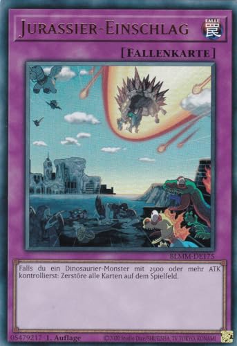 Yu-Gi-Oh! – Jurassier-Einschlag – Ultra Rare – BLMM-DE175 – 1. Auflage – Deutsch – Battles of Legend: Monster Mayhem - mit LMS Trading Fieldcenter-Karte Yugioh von LMS Trading