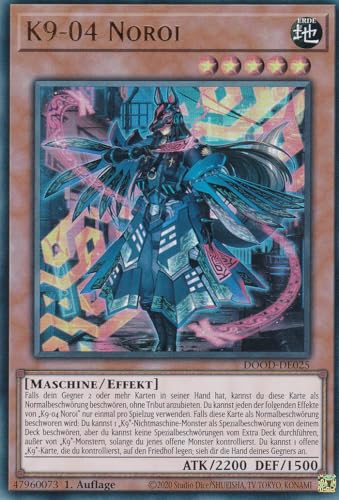 Yu-Gi-Oh! - K9-04 Noroi – DOOD-DE025 – Ultra Rare – 1. Auflage – Deutsch – Doom of Dimensions - mit LMS Trading Fieldcenter-Karte Yu-Gi-Oh! - K9-04 Noroi – DOOD-DE025 – Ultra Rare – 1. Auflage – Deutsch – Doom of Dimensions - mit LMS Trading Fieldcenter-Karte von LMS Trading