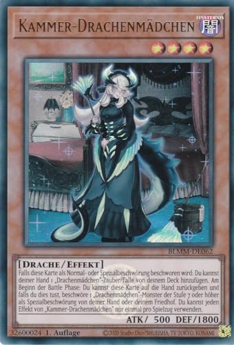Yu-Gi-Oh! – Kammer-Drachenmädchen – Ultra Rare – BLMM-DE062 – 1. Auflage – Deutsch – Battles of Legend: Monster Mayhem - mit LMS Trading Fieldcenter-Karte Yugioh von LMS Trading