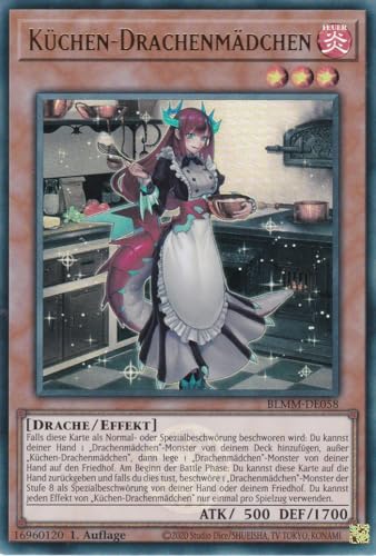 Yu-Gi-Oh! – Küchen-Drachenmädchen – Ultra Rare – BLMM-DE058 – 1. Auflage – Deutsch – Battles of Legend: Monster Mayhem - mit LMS Trading Fieldcenter-Karte Yugioh Yu-Gi-Oh! – Küchen-Drachenmädchen – Ultra Rare – BLMM-DE058 – 1. Auflage – Deutsch – Battles of Legend: Monster Mayhem - mit LMS Trading Fieldcenter-Karte Yugioh von LMS Trading