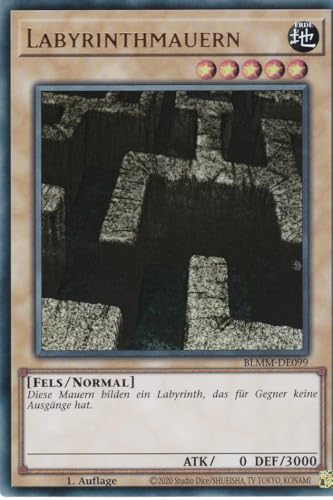 Yu-Gi-Oh! – Labyrinthmauern – Ultra Rare – BLMM-DE099 – 1. Auflage – Deutsch – Battles of Legend: Monster Mayhem - mit LMS Trading Fieldcenter-Karte Yugioh von LMS Trading