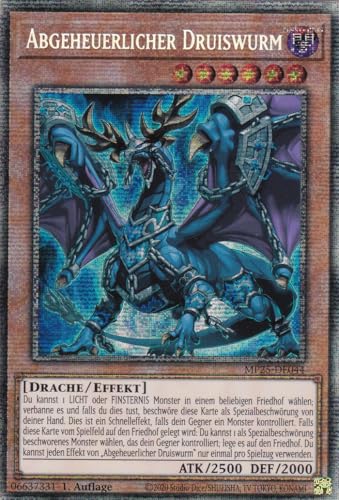 Yu-Gi-Oh! – MP25-DE044 – Abgeheuerlicher Druiswurm – Starlight Rare – 1. Auflage – Deutsch – 2025 Mega-Pack Tin - mit LMS Trading Fieldcenter-Karte von LMS Trading